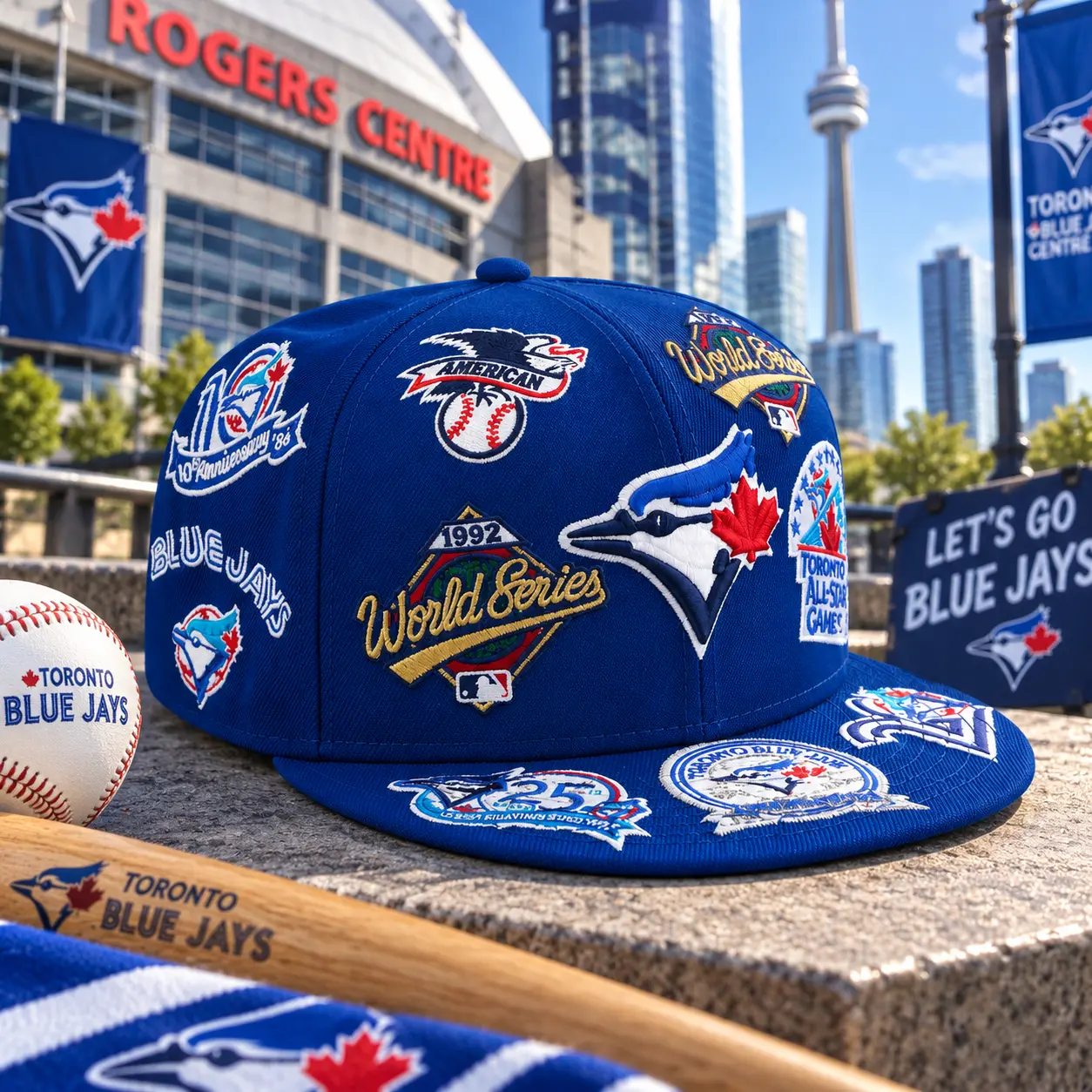 [Hot 2026] Toronto Blue Jays New Era Royal All Over 59FIFTY Fitted Hat