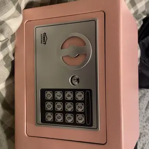1pc Money Safe Box for Home with Sensor Light & Money Bag, Security Safe Box for Money Safe with Keys & Pass Code, Compact & Portable Lock Box with Digital Keypad (Black and Silvery) #Summervibes，homeessentials
