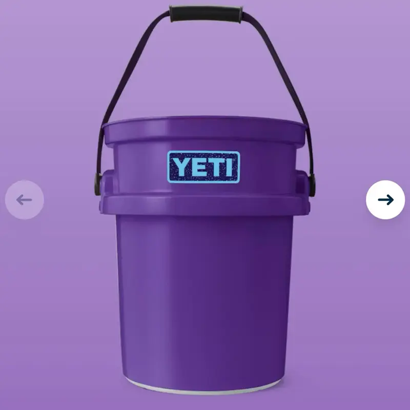 YETI LOADOUT 5-Gal Home Care Supply Bucket, Pace Purple-Blue