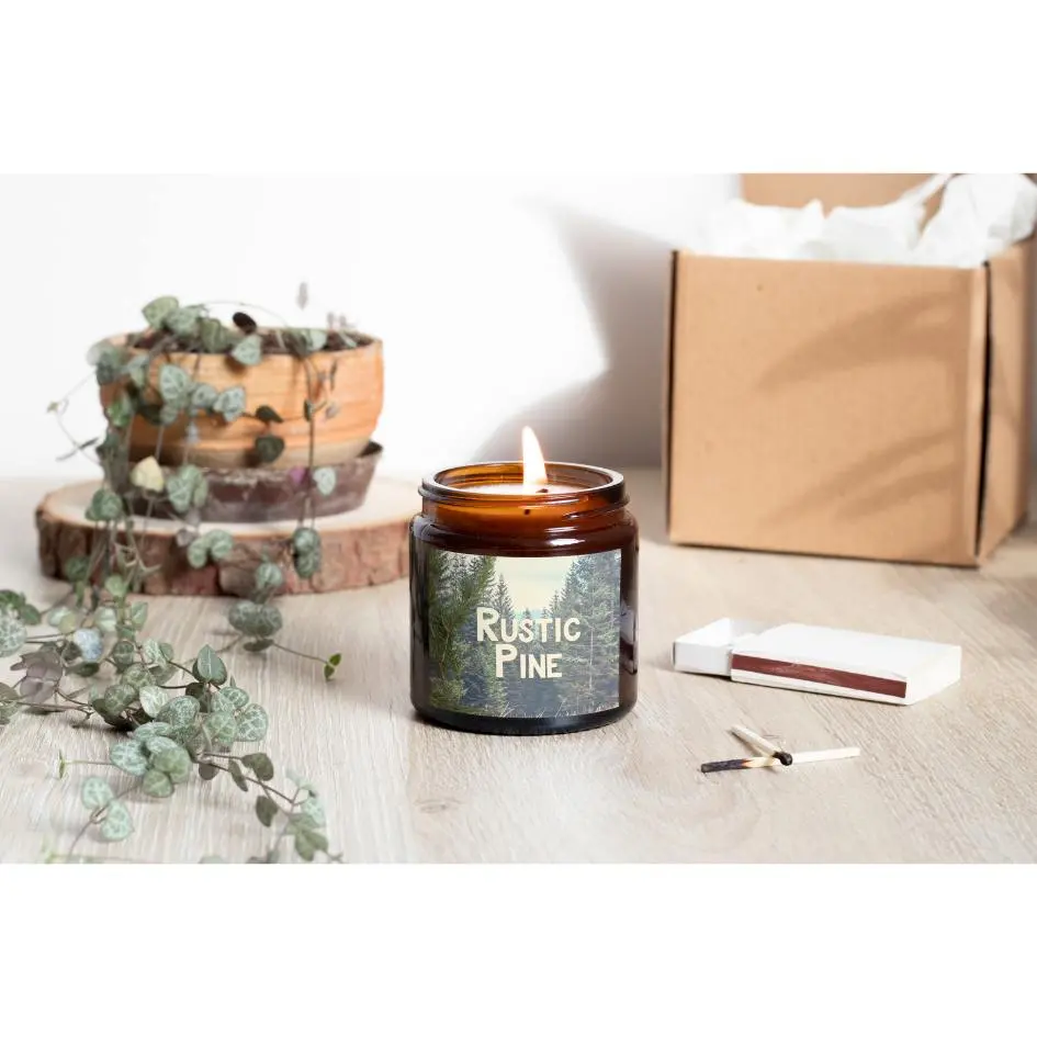 Rustic Pine Candle