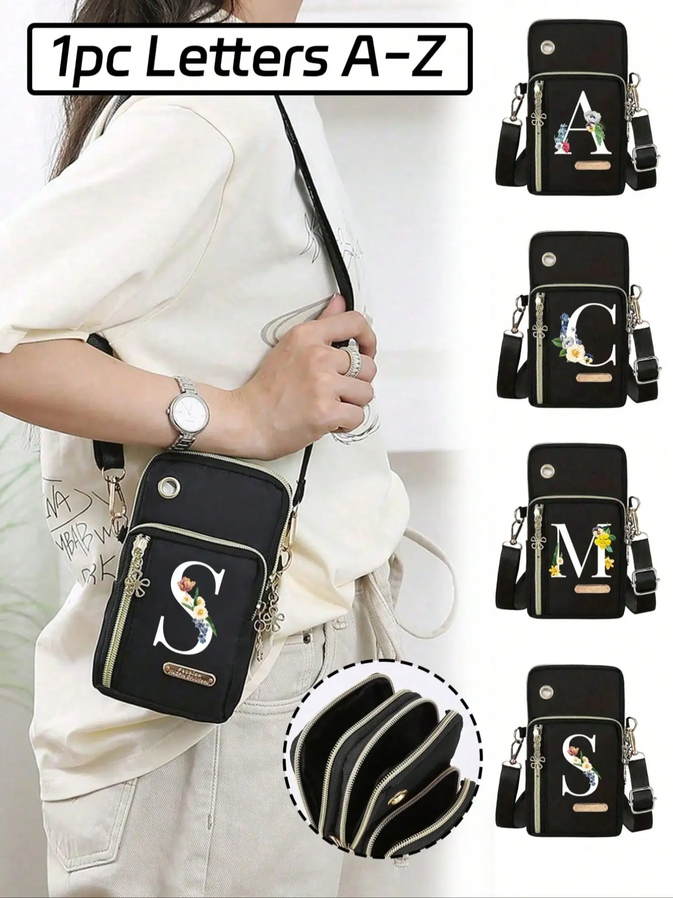 Women's phone bag, mini crossbody bag, vertical coin purse, sports armband, and running wrist bag, mini casual crossbody phone bag with headphone hole, for commuting, suitable for anniversaries, giving to a partner, birthday gifts, and Valentine's Day.
