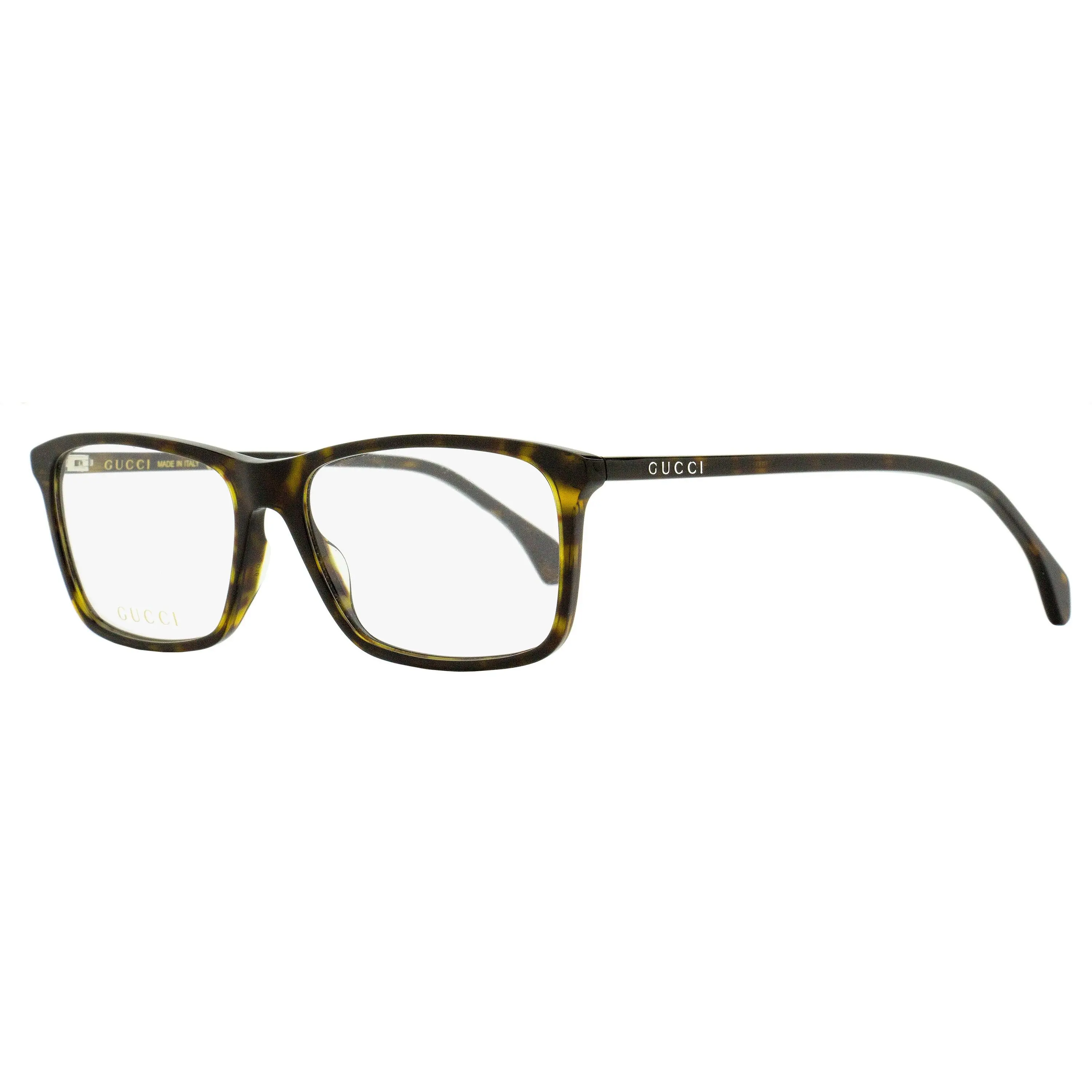 Gucci Lightweight Acetate Eyeglasses GG0553O 006 - Dark Havana, 56mm - Lightweight Eyewear, Eyewear Fashion, Classic Fashion Glasses, Gg Logo, Hot Print, Demo Lens, Optical, Rectangular