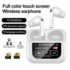 2024 Wireless Headset Headphones with ANC and ENC Noise Cancelling, Enhanced by LCD Display