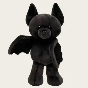 Posed Bat Halloween Stuffed Animal 200g Spooky Standing Pose Plush Toy Perfect for Halloween Party Decorations House Ornaments & Thoughtful Holiday Gifts