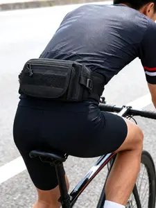 Nylon Material Multi-Pocket Design Waist Bag, Lightweight Belt Pouch for Fishing Hiking Cycling Travel Commuting Outdoor Adventure