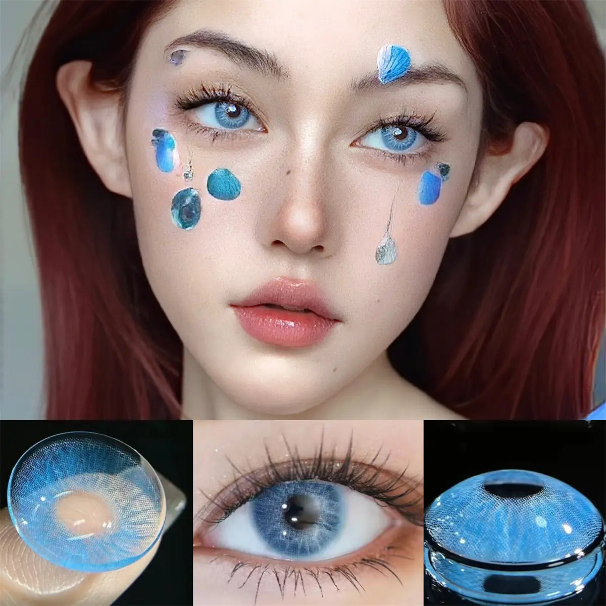 Makeup Tools Eyebrow and Eye Tools Colors Face Rhinestone Stickers For Music Festival Cosplay Party Eye Decoration