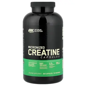 Optimum Nutrition Micronized Creatine, 300 Capsules (1,250 mg per Capsule)