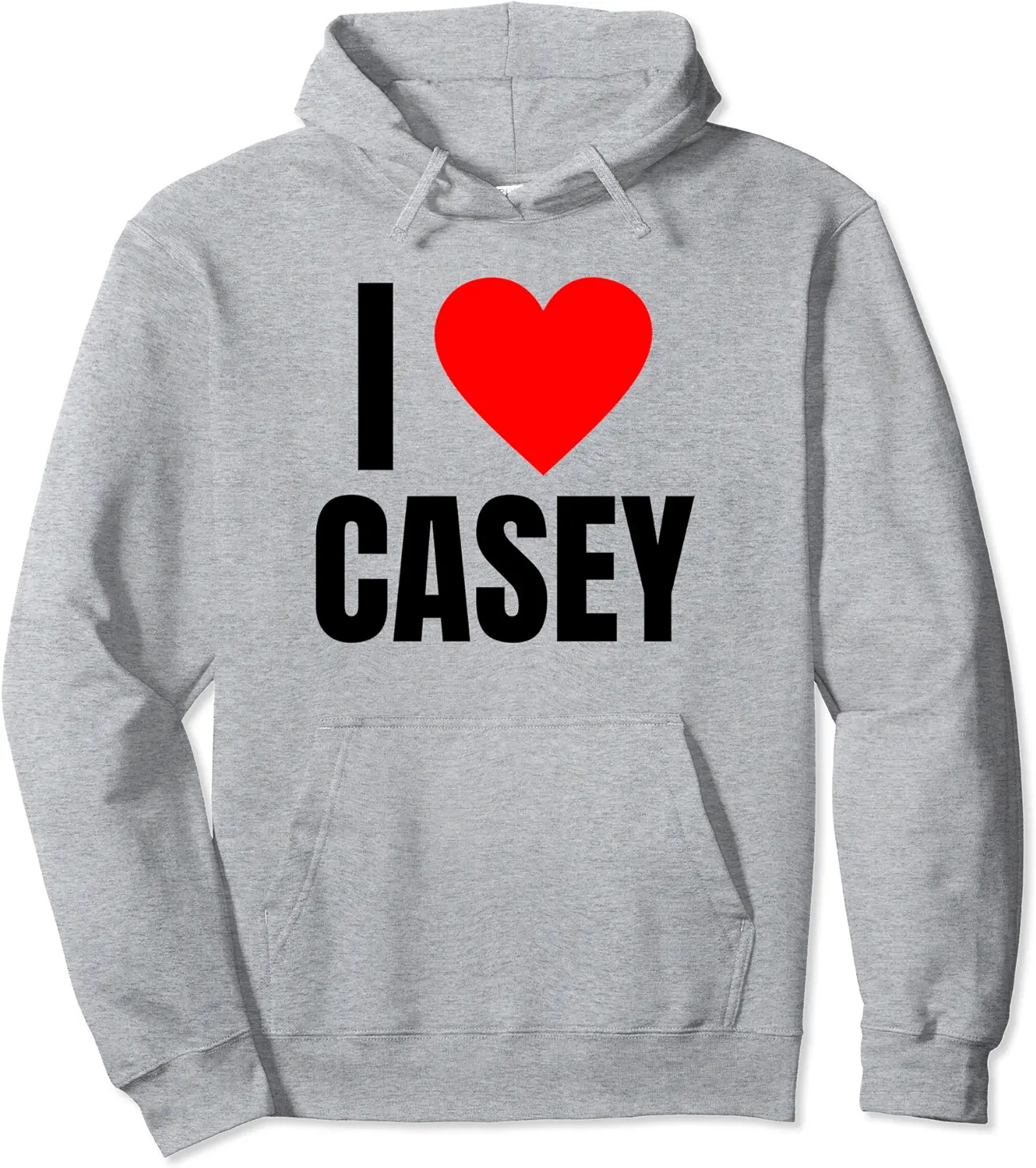 I Love Casey Name Personalized Men BFF Heart Friend Boys Pullover Hoodie - 43B0BH4NDVV7