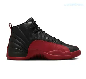 Black leather, red accents—this colorway never misses. Sneakers