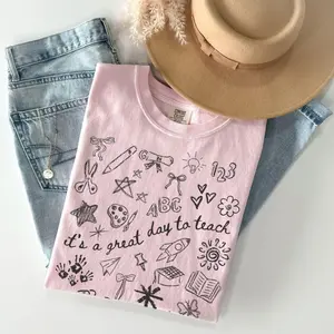 Comfort Colors Teacher TShirt, Elementary Teacher Shirts, Aesthetic Teach Shirt, Teacher Appreciation, Teach Gift, Teach Fit Oversized