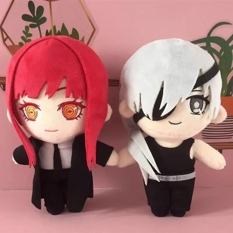 Anime Character Soft Plush Doll Toy - Makima Series, Angel Devil, Power, Higashiyama Kobeni, Hayakawa Aki, Mitaka Asa, Reze, Denji Stuffed Collectibles with Handmade Detail for 3+ Years Anime Fans Gift