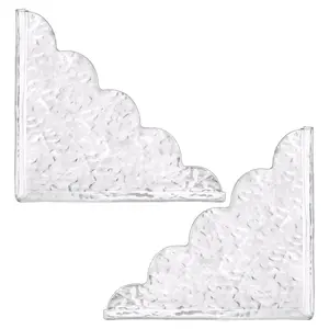 2Pcs Modern Acrylic Shower Barrier Panel for Bathtub and Sink