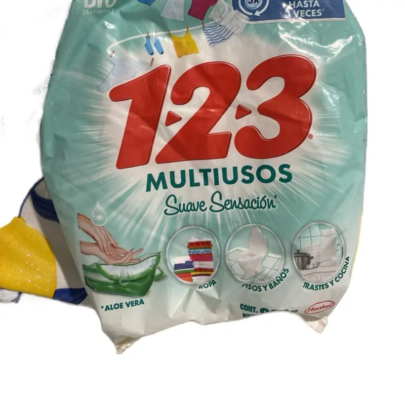 123 Active Power Laundry Detergent, Jazmine Fragrance, 1.98 Liter (900 Grams)