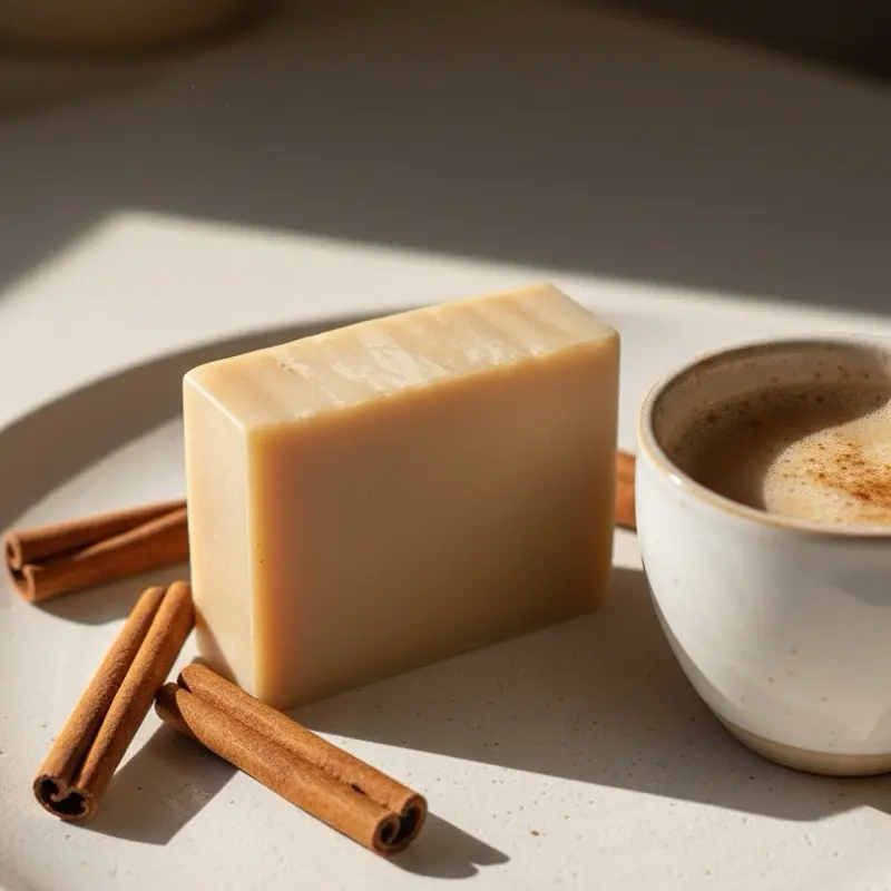 OASIQ Luxury Vanilla Latte Coffee Scent Nourishing Blend Solid Bar Bath & Shower Daily Body Care Product