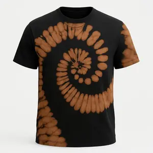 Handmade 100% Cotton Reverse Reverse Dye T-shirt - Soft and Versatile Design, Ideal for Casual Wear