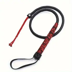 PU Leather Equestrian Whip, Comfort Grip Horse Riding Crop for Training and Competition, Durable, Balanced Horse Riding Whip, Ideal Gift for Equestrians