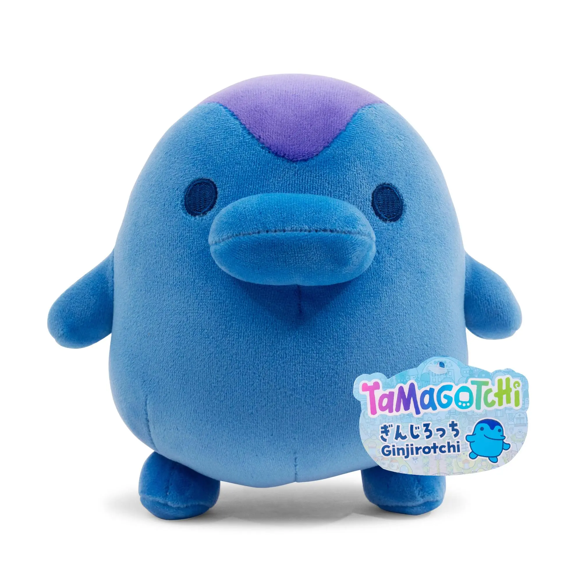 Tamagotchi Ginjirotchi 6-Inch Soft Adorable Polyester Animal Character Plush Toy for Pretend Play, Collector’s Item