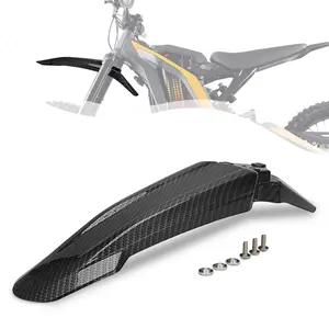 Front Fender Dirt Bike Sur Ron Imitation Carbon Fiber Front Fender Motorcycle Mudguards Protector Electric Bike for Light Bee/Sur Ron/Surron/Sur-Ron X/S/Segway X160 / X260
