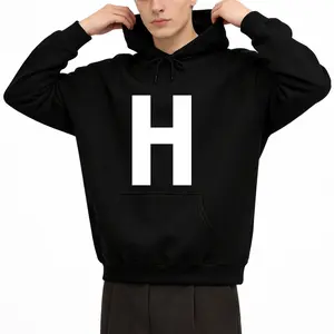 Capital Letter H Initial Hoodie with Long Sleeves – Perfect Monogram Style