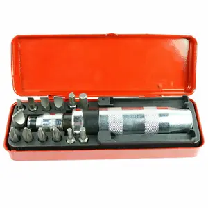 14 Pc 1/2" Heavy Duty Impact Screwdriver Driver Set SAE Reversible w/ Metal Case