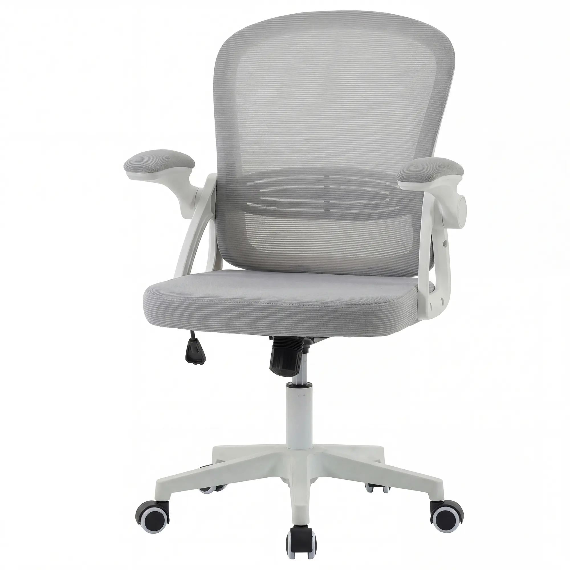 [DealsForYouDays] Ergonomic Office Chair for Home Office – Foldable Armrests, Mesh Back, Lumbar Support, Adjustable Height, Quiet Wheels, Comfortable Desk Chair for Long Hours, ideal for home work, office use and kids study