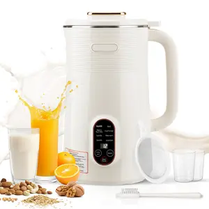 10 in 1 Almond Milk Maker & Nut Milk Maker Machine, 35oz Automatic Soy, Oat, Coconut Milk, Juice & Porridge Maker with 8 Blades, Delay Start, Keep Warm, Boil Water, Self-Cleaning, Cream