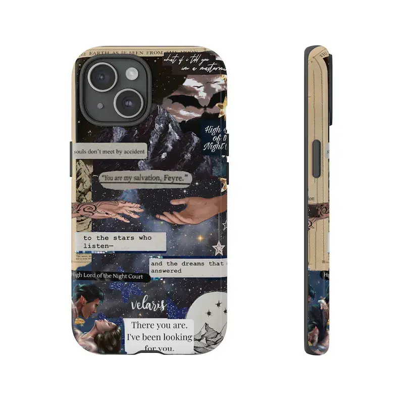 Night Court Velaris ACOTAR Acomaf Character Design Shockproof Protective Cover for iPhone 16-15-14-13 Pro Max Plus, Samsung S25-S24-S23-S22 Ultra, Huawei Mate P Series Smartphone Cellphone Handheld Devices, Protection Accessories, Casing, Protector, Stree
