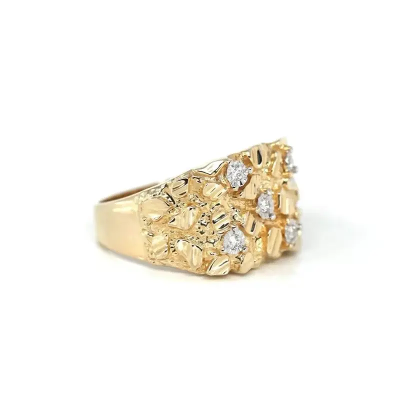 14k Gold Plated Nugget Ring