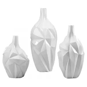 Gloss White Glaze 13in. Small Glacier Vase - Style: 7315402