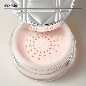 24g MACKANDY Setting Powder/Oil Control, Waterproof, Sweat-Resistant, Fine Texture/Ivory White for Fair Skin, Natural Shade for Healthy Skin, Rose Pink for All Skin Tones, Natural Glow