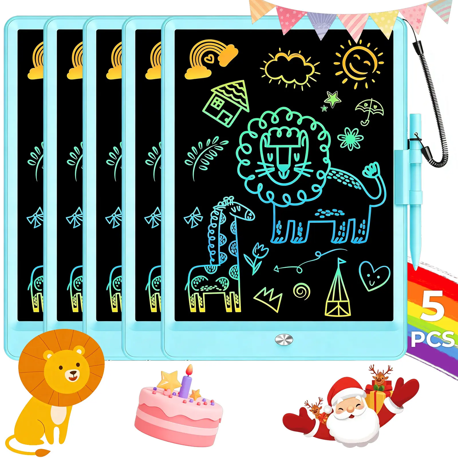10-Inch Large LCD Electronic Erasable Graffiti & Drawing Board with Stylus - Writing Digital Graphic & Graphics Tool, Educational Stress Relief Toy, Perfect Birthday/Christmas Gift for Children, Digital Graphic Tablet