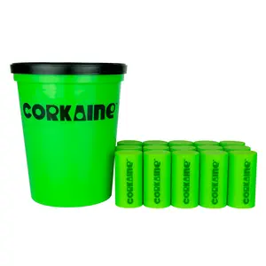 Corkaine® – Team Color Cork Sets – 1st Edition – 15 Corks, 1 Cup, and 1 Lid – OPTIONAL