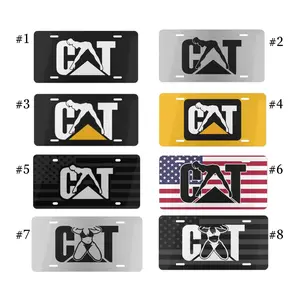 CAT Diamon 2D Heavy Equipment License Plate License Plate/Country Life Seinfeld Kramer Vehicle Tag/Vintage
