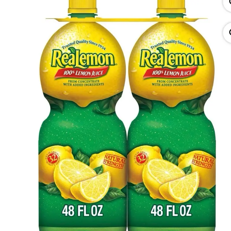 100% Fruit Lemon Juice Beverage - 48 fl. oz. Bottles, 2-Pack