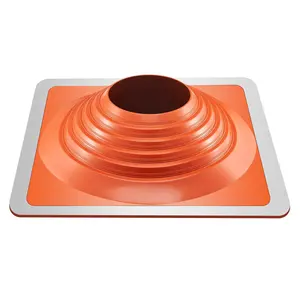 【Summervibes】VEVOR Roof Pipe Flashing Boot, Fit Pipe OD 10" to 18", Flexible Silicone Roofing Jack Pipe Flashing, High Temp -101℉ to 437℉, Endurable Square Metal Base, for Chimney, Wood Stove & Outdoor Vent Pipes