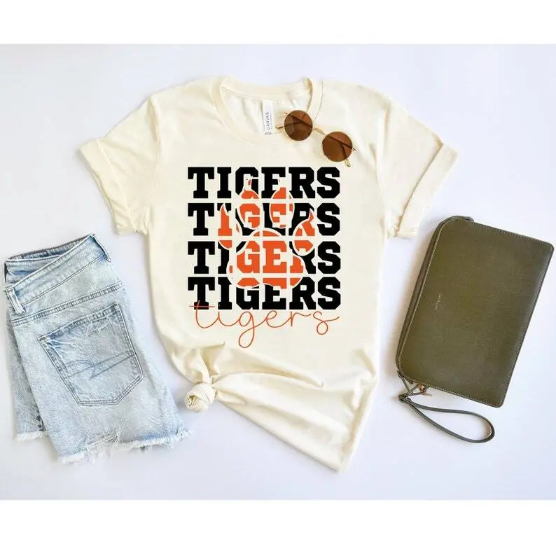 Tigers Shirt, Tiger Paw Shirt, Tiger Football Shirt, School Sports Team Shirt, Basketball Team Shirt, Game Day Shirt, School Mascot Shirt