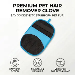 NuzzleBox Magic Pet Hair Remover Glove - Reusable Electrostatic Fur Removal Tool for Cats, Dogs, Washable Multi-Surface Grooming Accessory (Furniture, Couch)
