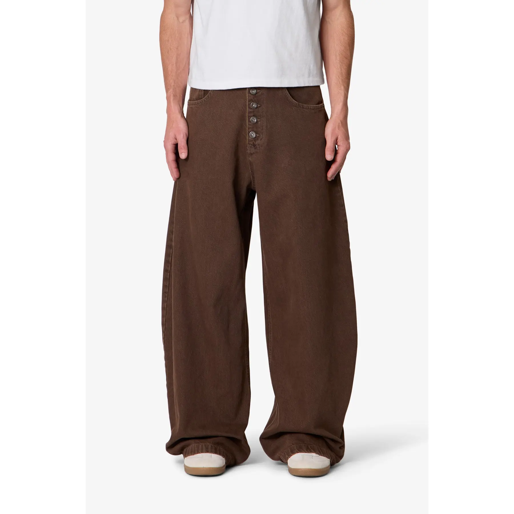 mnml Exposed Shank Barrel Denim - Brown