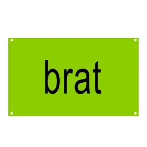 Brat Album Flag - Versatile Polyester Music Banner for Home, Dorm & Living Room Decor 3X5ft