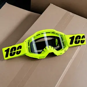 1PCS MX Motocross Goggles Fashion Style Adjustable Elastic Strap Anti-Scratch Clear Lens Protective Eyewear for ATV Ski Riding