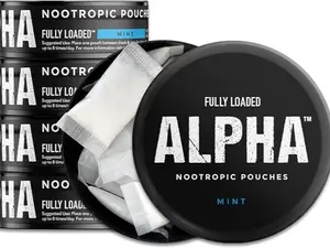 Fully Loaded Alpha Fuel Nootropic Pouches (Wintergreen Fuel) - Nootropic Energy Pouches with Caffeine, Alpha GPC, Tyrosine, Taurine, Guarana and More