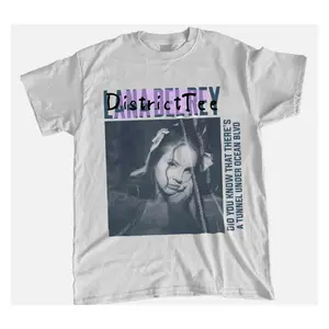 [Sale up to 40%], [Free Ship] Lana De Rey Graphic Tee Shirt Made Using 100% Us Cotton, Design & Printed In The Usa Casual Classic