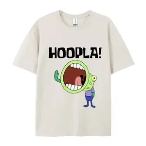 HOOPLA! – Spongebob and Squarepants Graphic Tee, Fun T-Shirt, Unisex Cotton Casual Shirt, Perfect for All Seasons Black Top