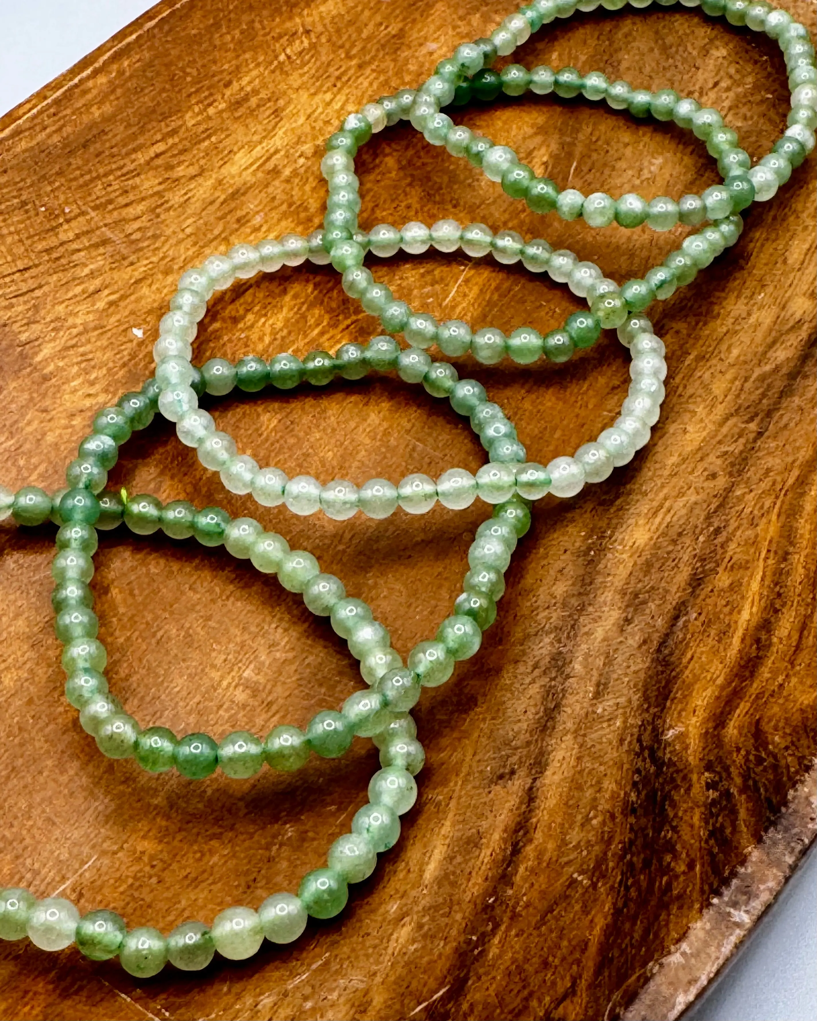 Aventurine 4mm Sphere Bracelet - Elegant Design with Unique Aventurine Stone Detail
