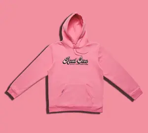 Pink Glow Essential Hoodie - Classic Embroidered Sweater with Long Sleeve & Medium-Length