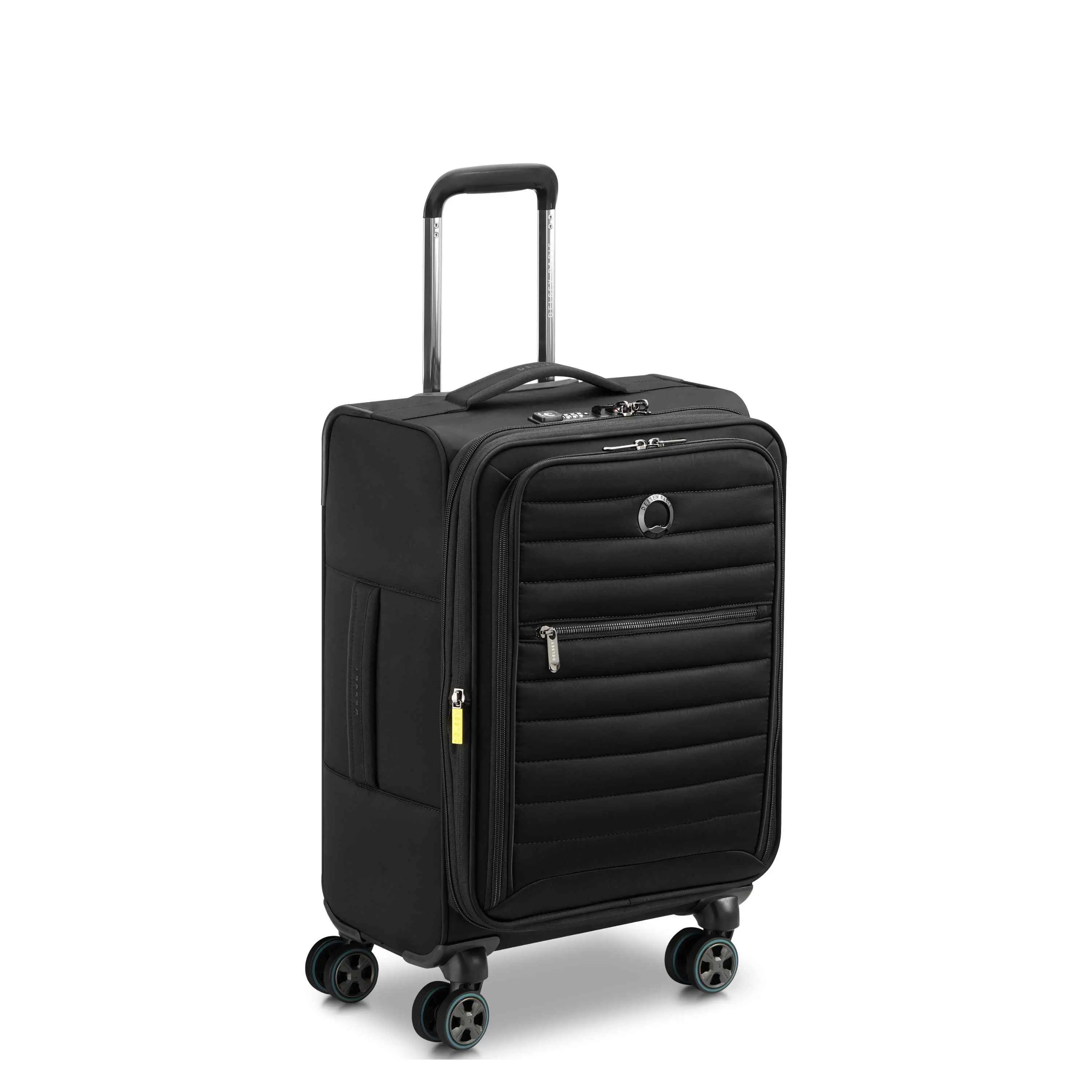 DELSEY Paris Cruise 3.0 Softside Expandable Spinner Carry-On Plus - Handle-Equipped, Lightweight, Rollable, TSA-Approved Luggage with Organized Compartment, Handle-Equipped Carry-On Luggage, Lightweight Carry-On Luggage