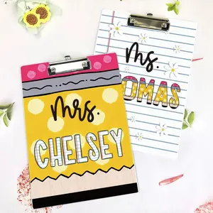 Personalized Teacher Clipboard 8 Designs, Custom Name Cute Clipboard, Teacher Appreciation Gift, Back to School Classroom Decor Gift