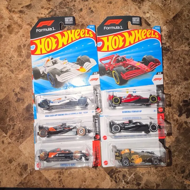 2024-2025 F1 Hot Wheels Mainline Diecast Model Cars, Collectible Decor for Entertainment Enthusiasts