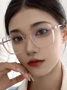 1pc Women Glasses To Prevent Visual Fatigue, Screen Viewing Eyewear, Watch Computer, Watch TV, Play Games And Watch Mobile Phones, Transparent Lens Eye Care Fashion Glasses Accessories For Women