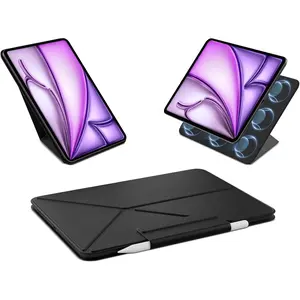 Magnetic Case for iPad Pro 13 Inch 2024/2025, Only Compatible with iPad Pro 13 Inch M4/M5, Slim Protective Case with Pencil Holder, Auto Wake/Sleep, 4 Standing Angles